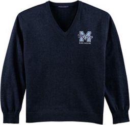 Mens V-Neck Sweater, Navy